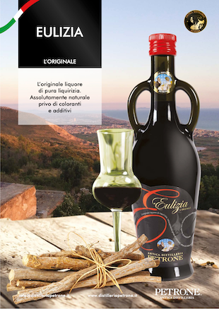 Eulizia 25% Vol.-L’originale liquore di pura liquirizia - LOCANDINA ISTITUZIONALE --antica-distilleria-petrone