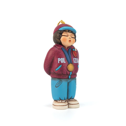 Guappa Polizia di Stato + Poliziotto in ceramica Thun®